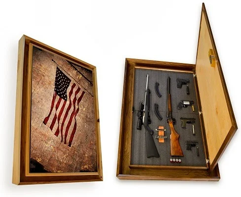 Stealth Furniture American Flag Gun Cabinet Picture