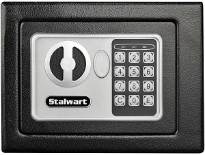 Stalwart Electronic Deluxe Digital Steel Safe Black