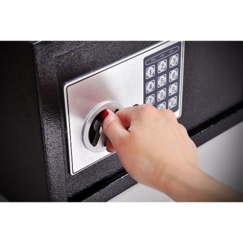 woman opened safe